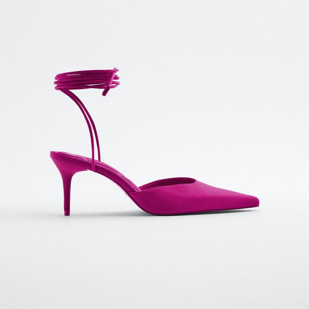Zara Laced Up Heels
